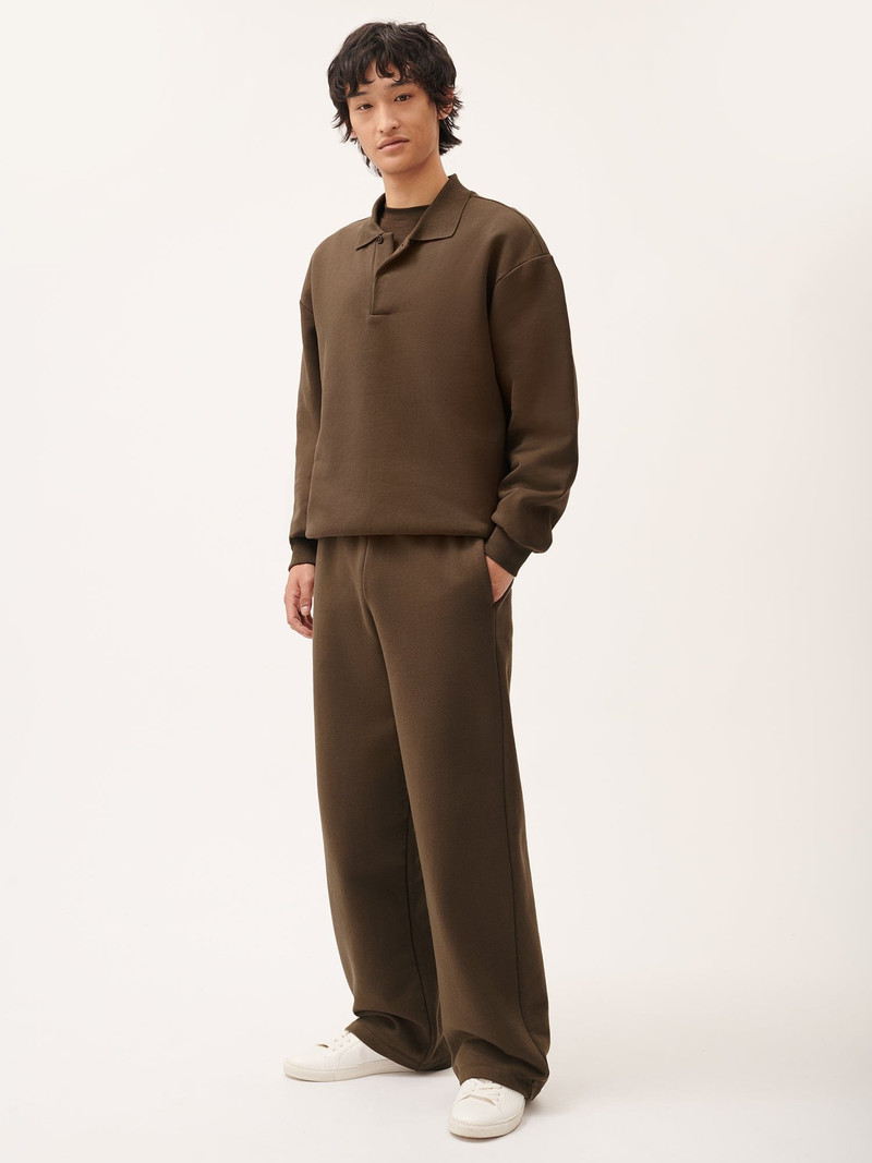 PANGAIA Mens DNA Straight Leg Track Pants - Cacoa Brown outlook