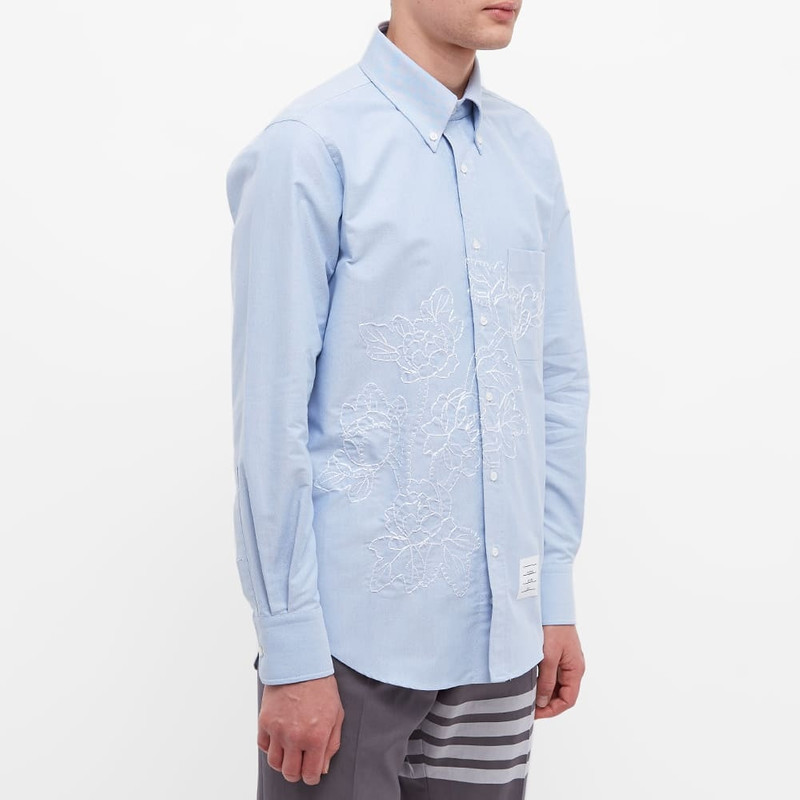 Thom Browne Floral Stitch Oxford Shirt 2