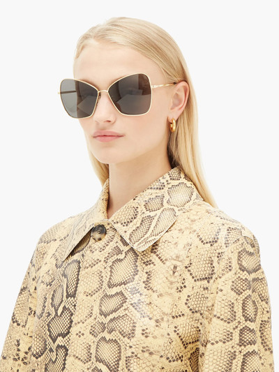 CELINE Oversized butterfly metal sunglasses outlook