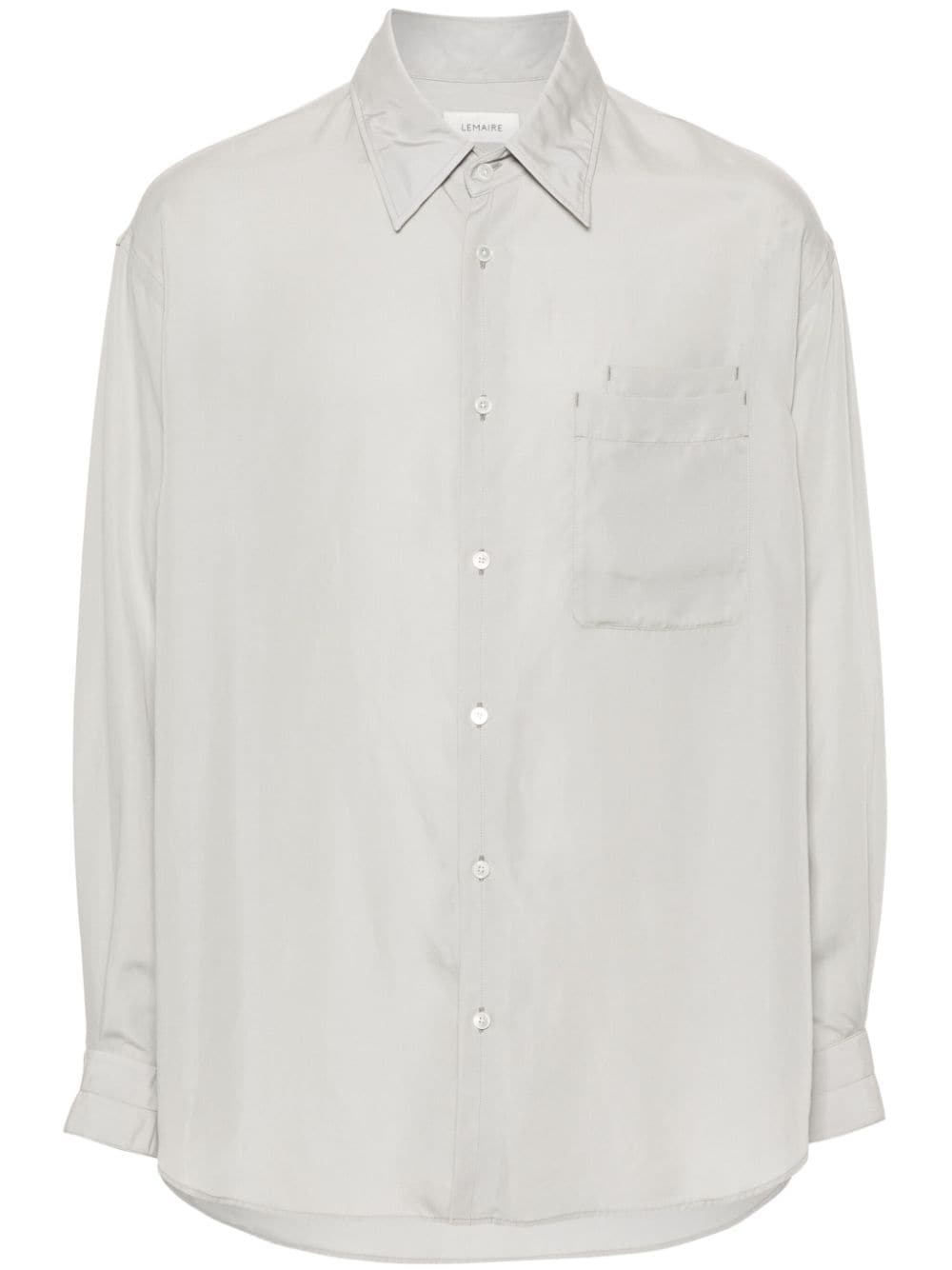 double-pocket lyocell shirt - 1