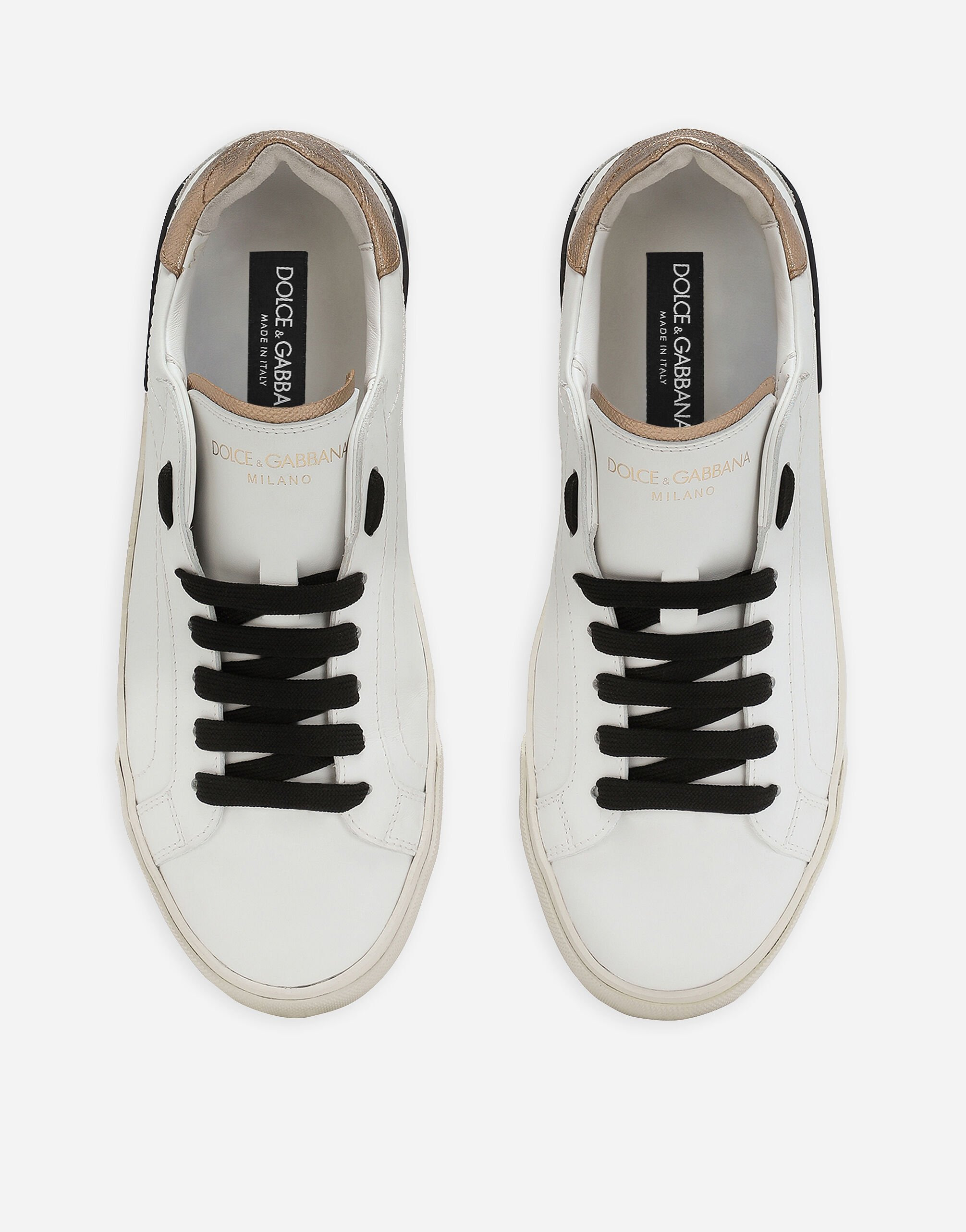 Portofino vintage calfskin sneakers - 4