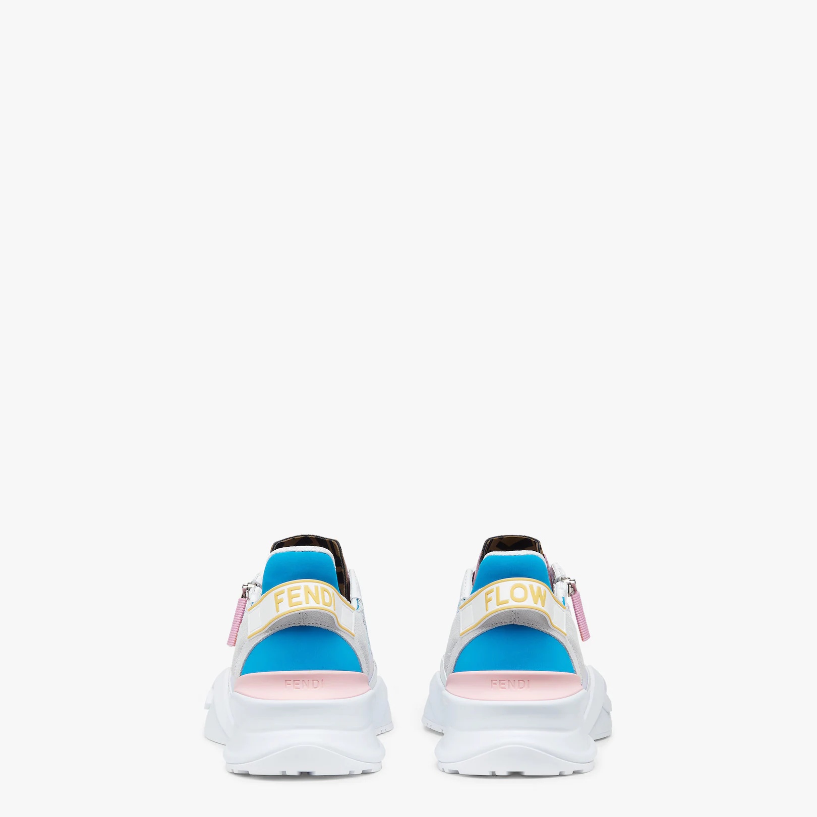 Light blue fabric running sneakers - 3
