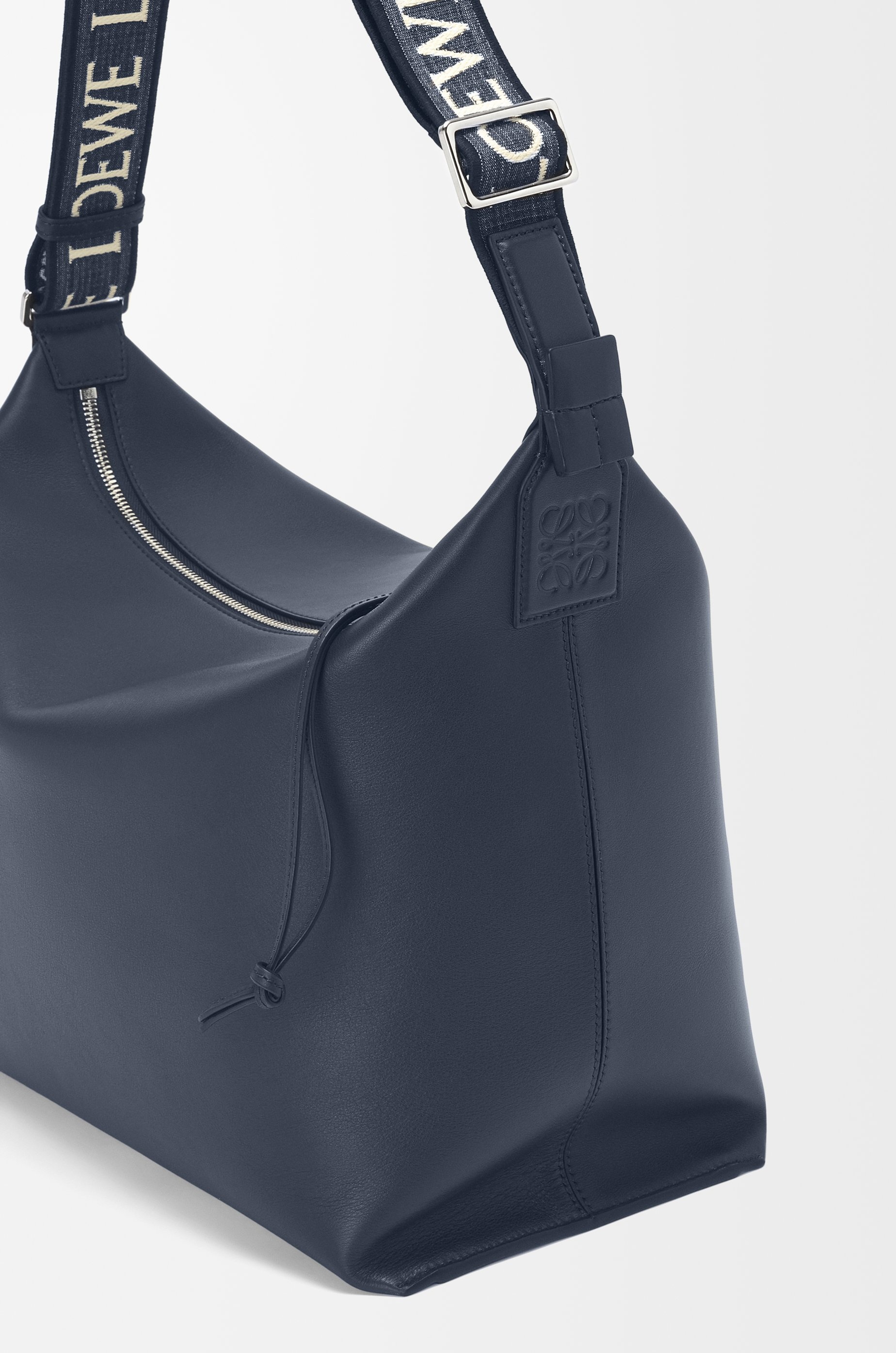 Cubi Crossbody bag in supple smooth calfskin and jacquard - 6