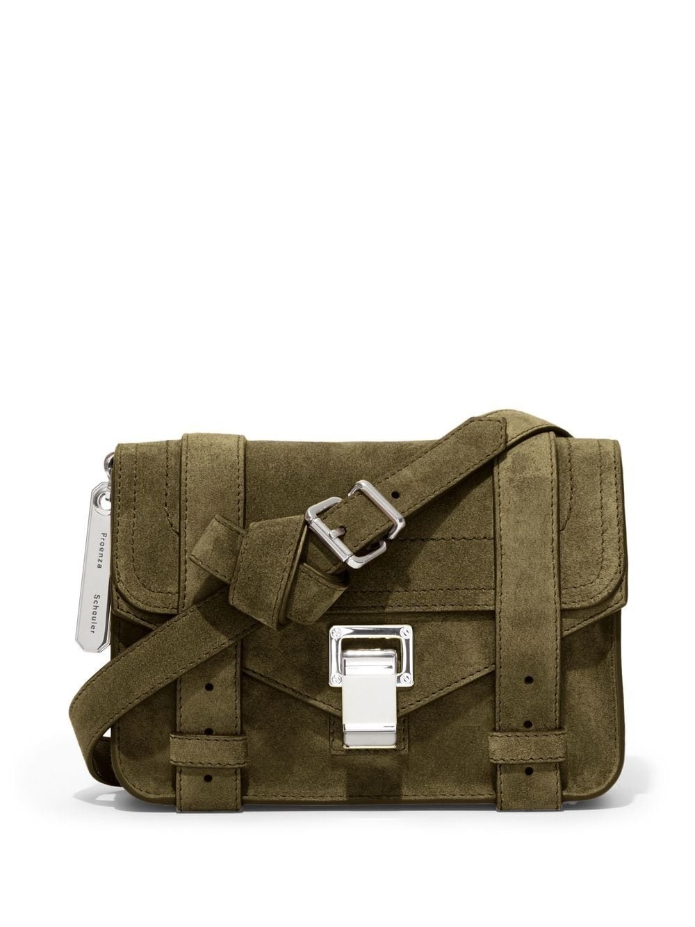 mini PS1 suede crossbody bag - 1