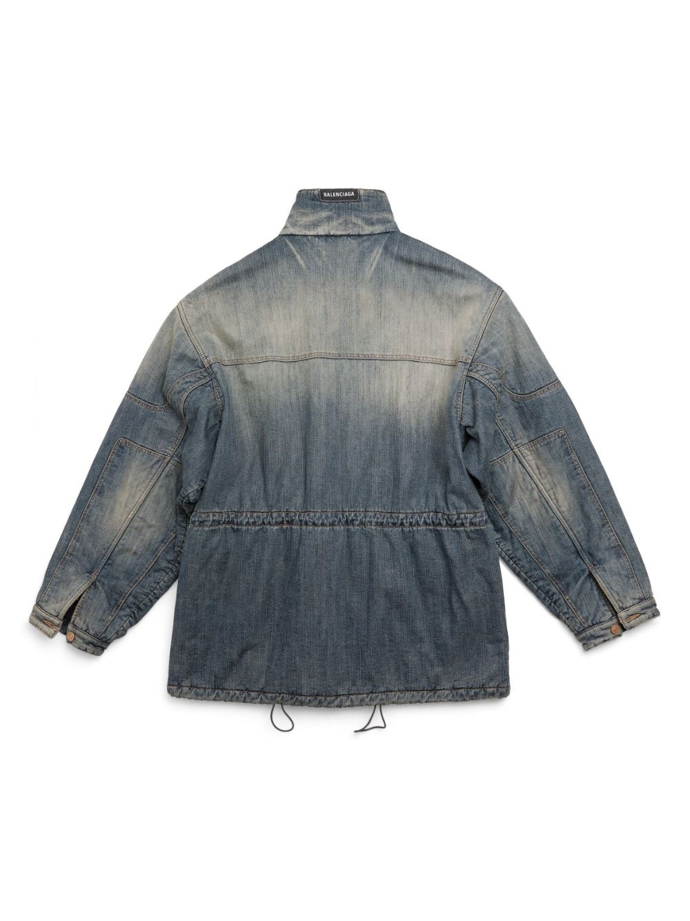 faded denim jacket - 3