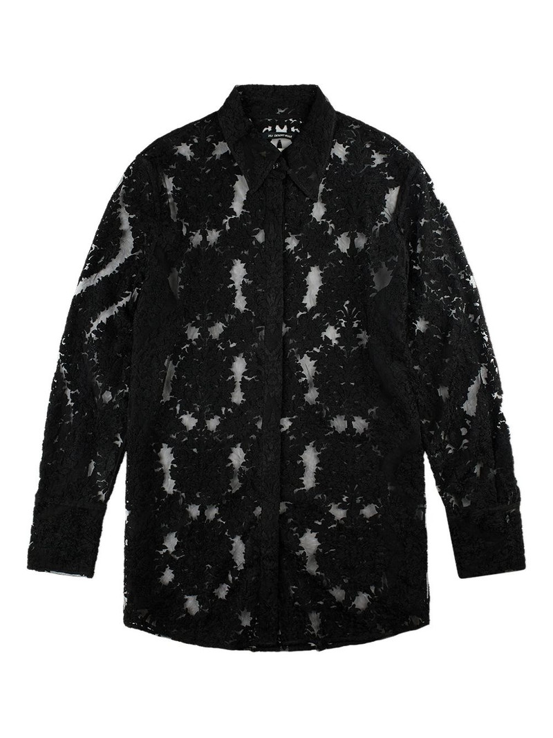 lace-patterned shirt 1