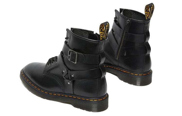 Dr. Martens Cristofor Leather Harness Lace Up Boots 'Black' 27485001 - 4