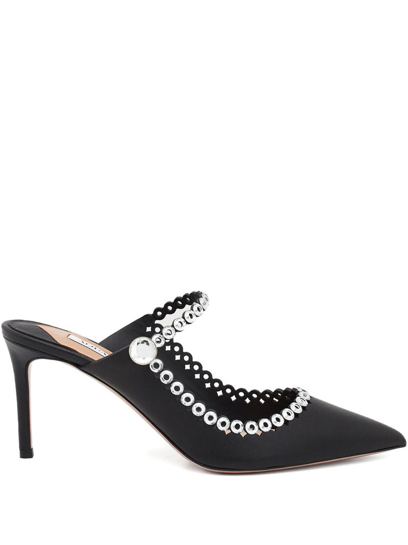 80mm Carnaval pointed strap mules 1