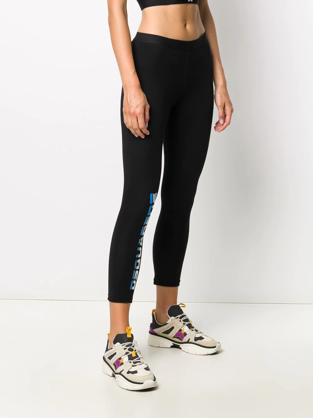 retro logo leggings - 3