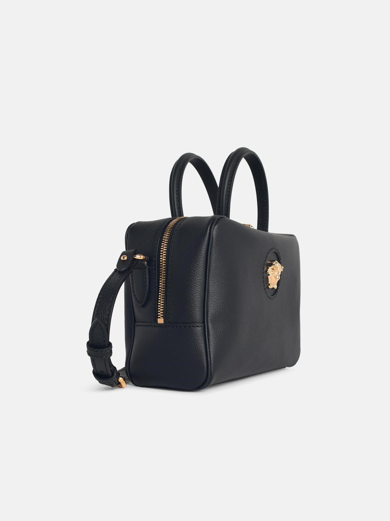 VERSACE 'LA MEDUSA BOSTON' BLACK LEATHER BAG outlook