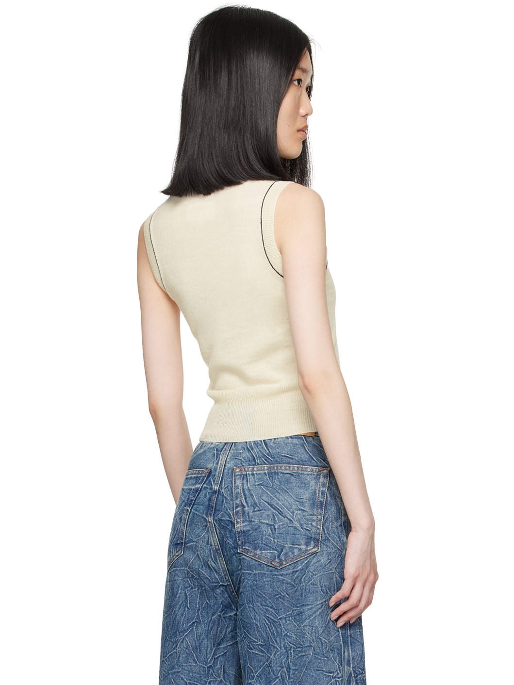 Off-White Inverted Seam Tank Top - 3
