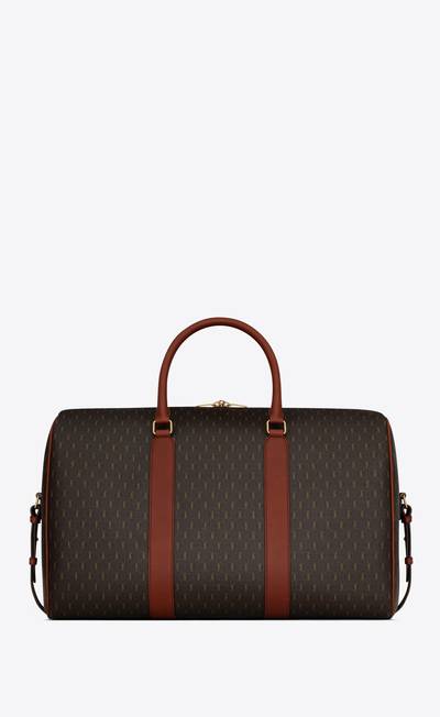 SAINT LAURENT le monogramme 48h duffle in monogram canvas and vegetable leather outlook