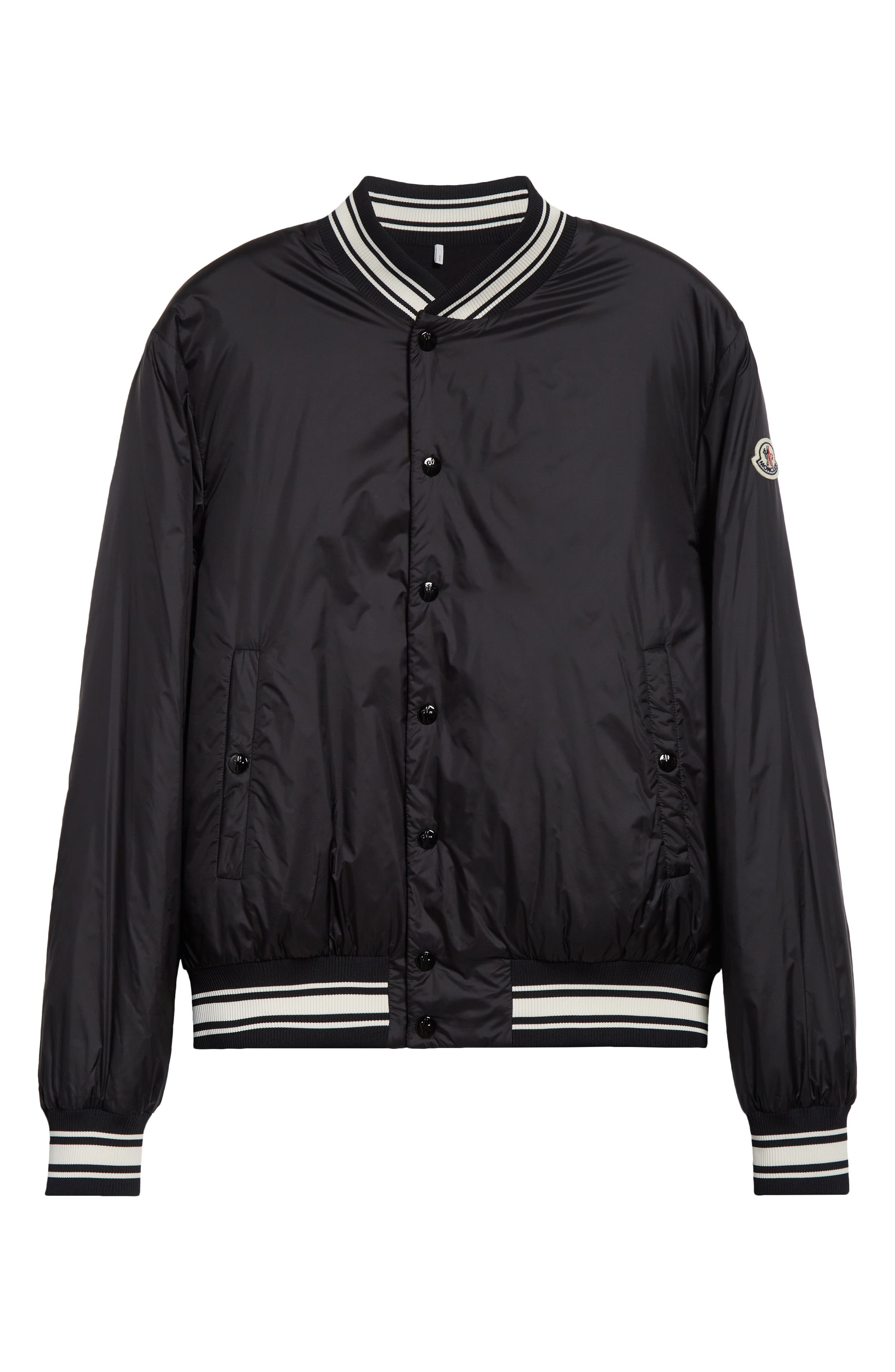 Moncler Bouchet Down Baseball Jacket in Black at Nordstrom - 7