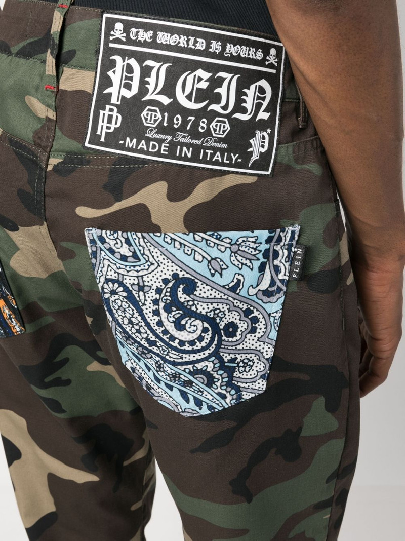 camouflage-print straight-leg jeans 5