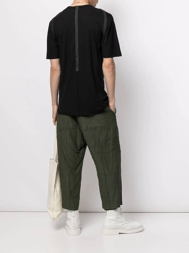 Isaac Sellam tape-detail short-sleeved T-shirt outlook