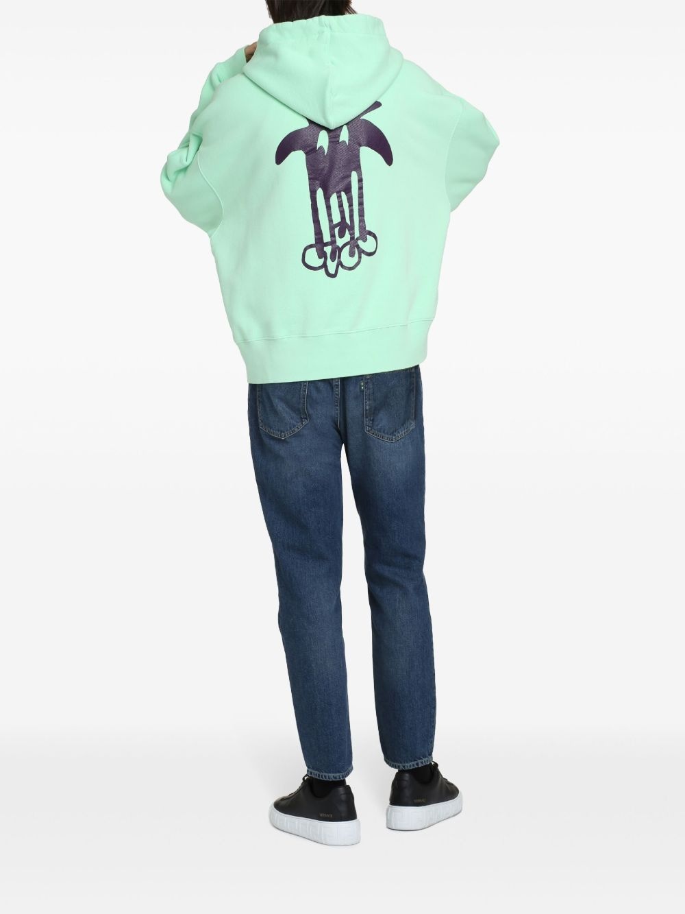 Douby logo-print cotton hoodie - 3