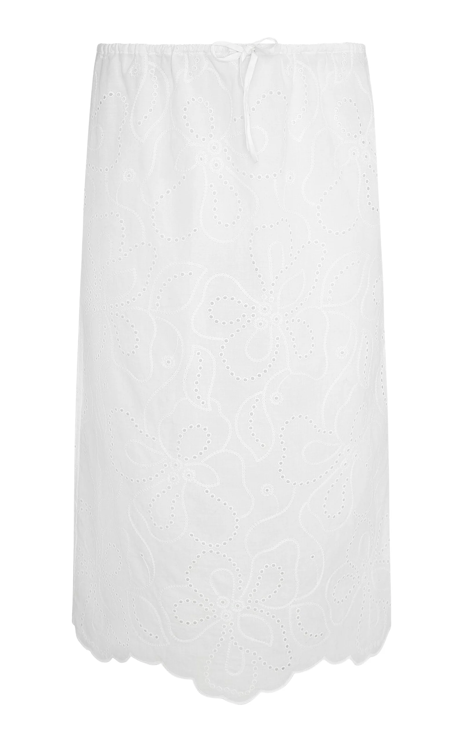 Drawstring Midi Skirt - 1
