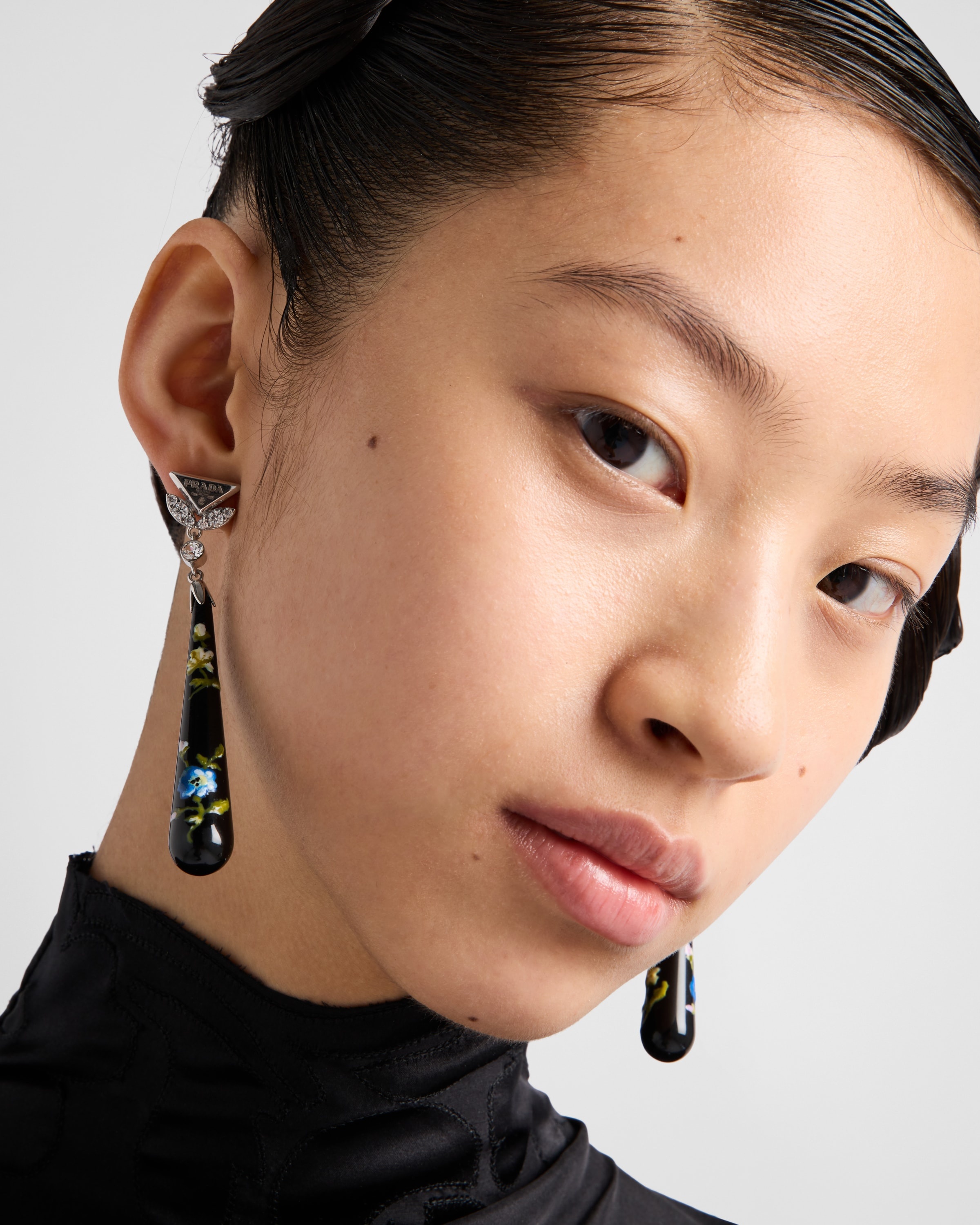 Plexiglas and metal earrings - 2