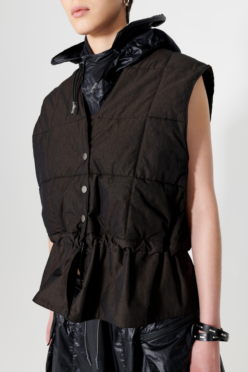 Our Legacy Air Vest Black High Twist Solaro outlook