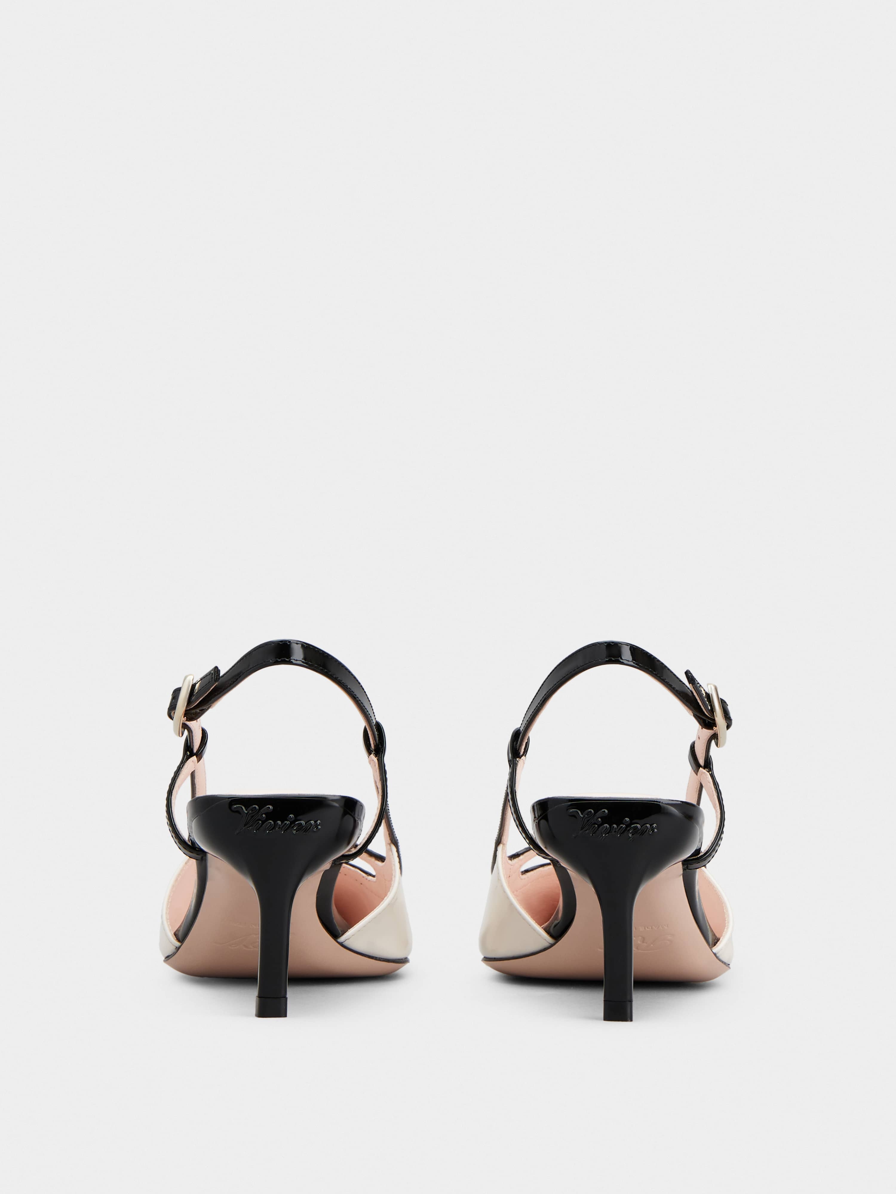 Viv’ Canard Slingback Pumps in Patent Leather - 5