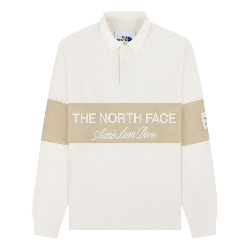 The North Face x Aimé Leon Dore Script Logo Rugby Long-Sleeve T-Shirt 'Pristine Safari' FW25CT002-PR 1