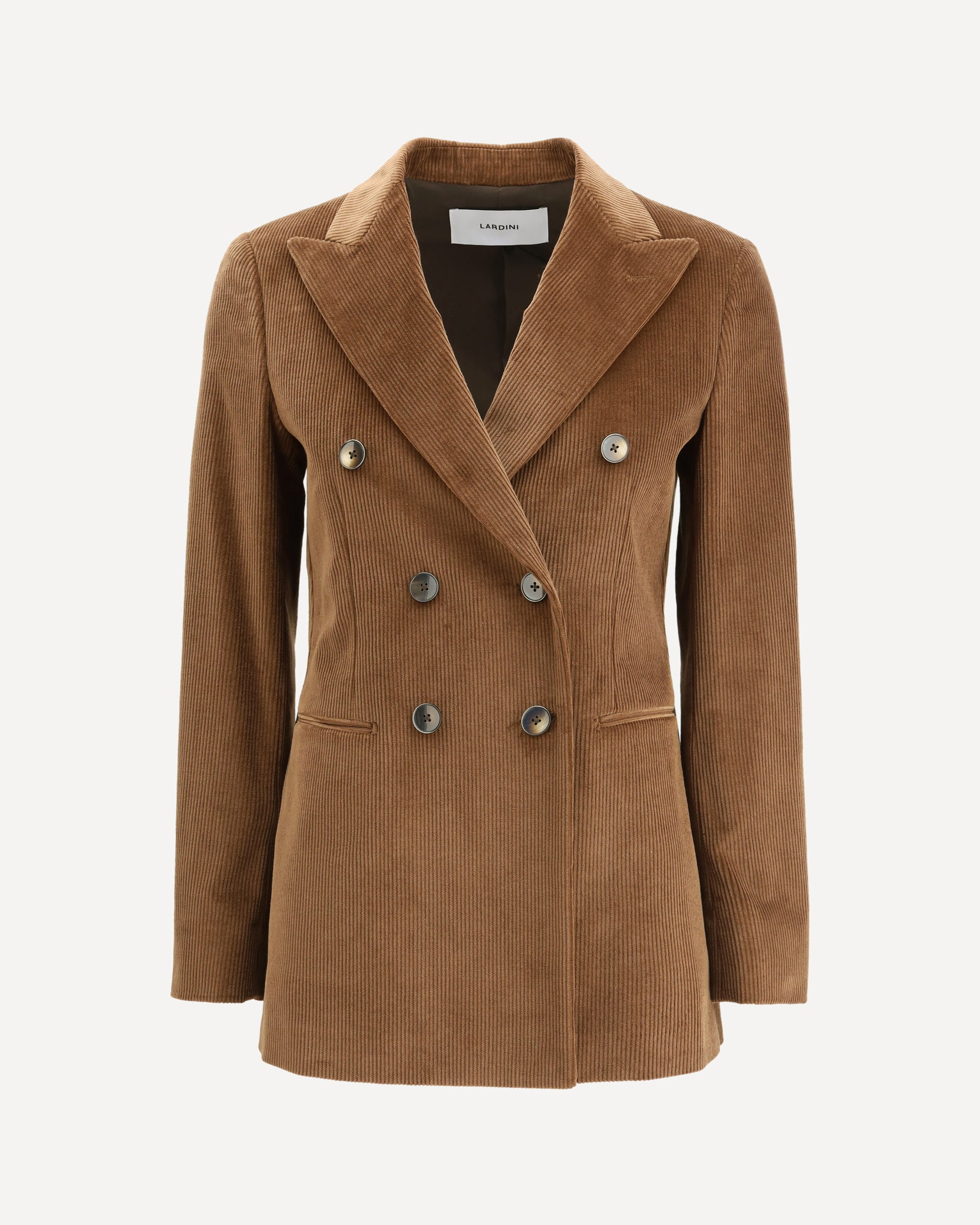 Double-breasted corduroy Blazer - 1