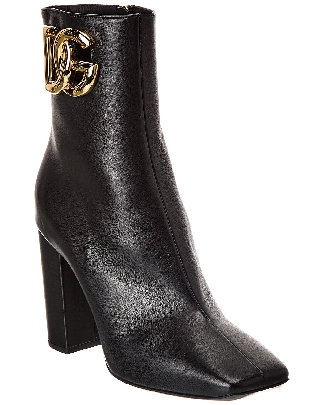 Dolce & Gabbana DG Logo Leather Bootie - 1