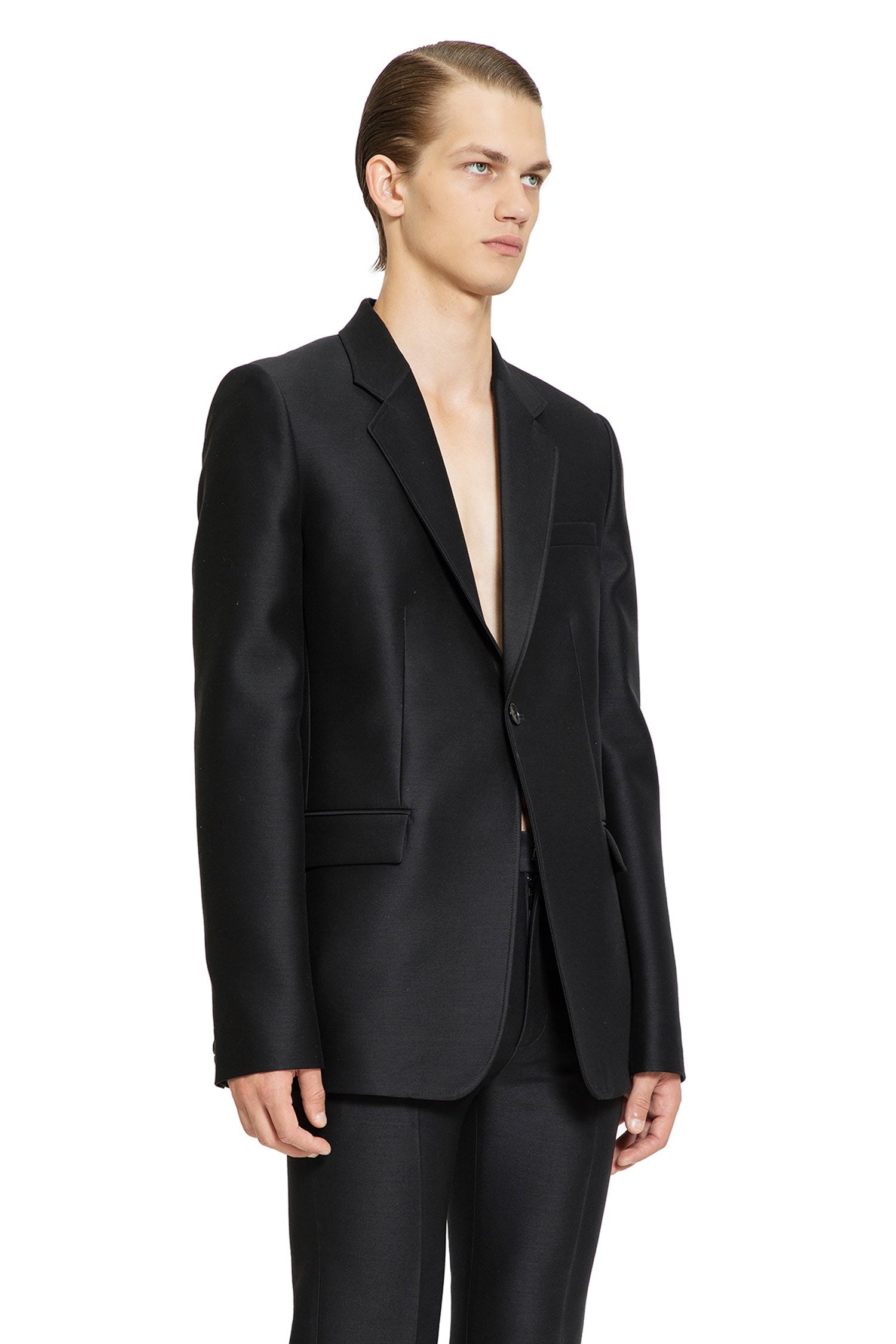 Blazer-In-Wool-Silk - 2
