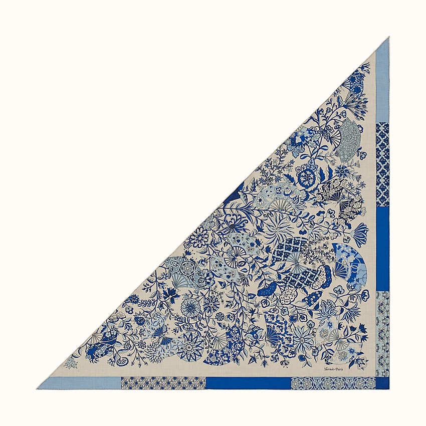 Fleurs et Papillons de Tissus giant triangle - 2
