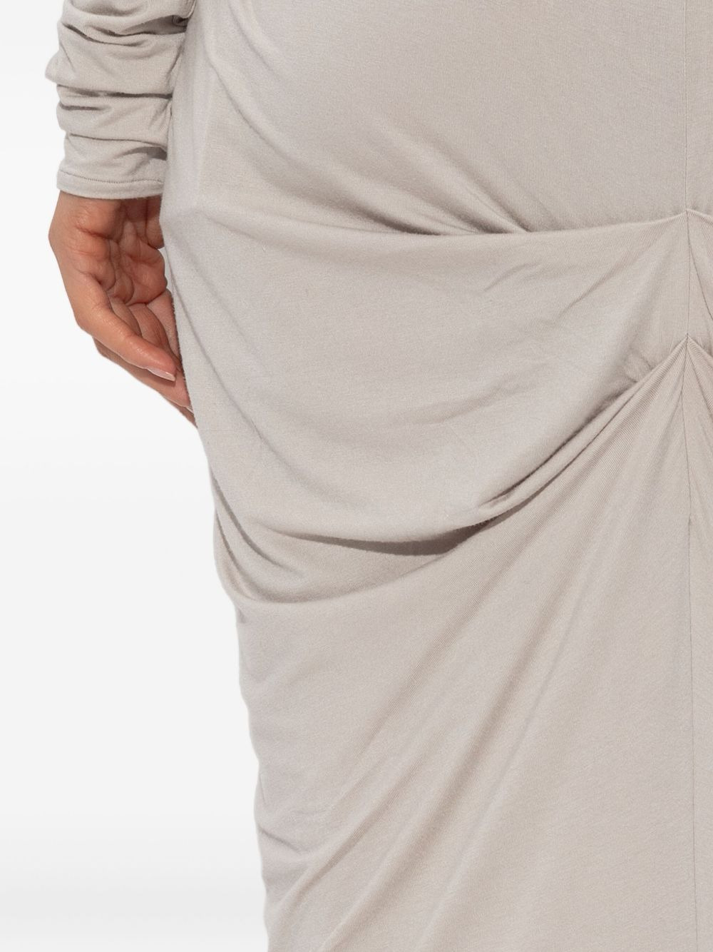 draped jersey skirt - 5