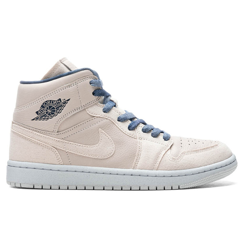 AIR JORDAN 1 MID SE WOMEN'S - SAND DRIFT/SAIL/MIDNIGHT NAVY - 1