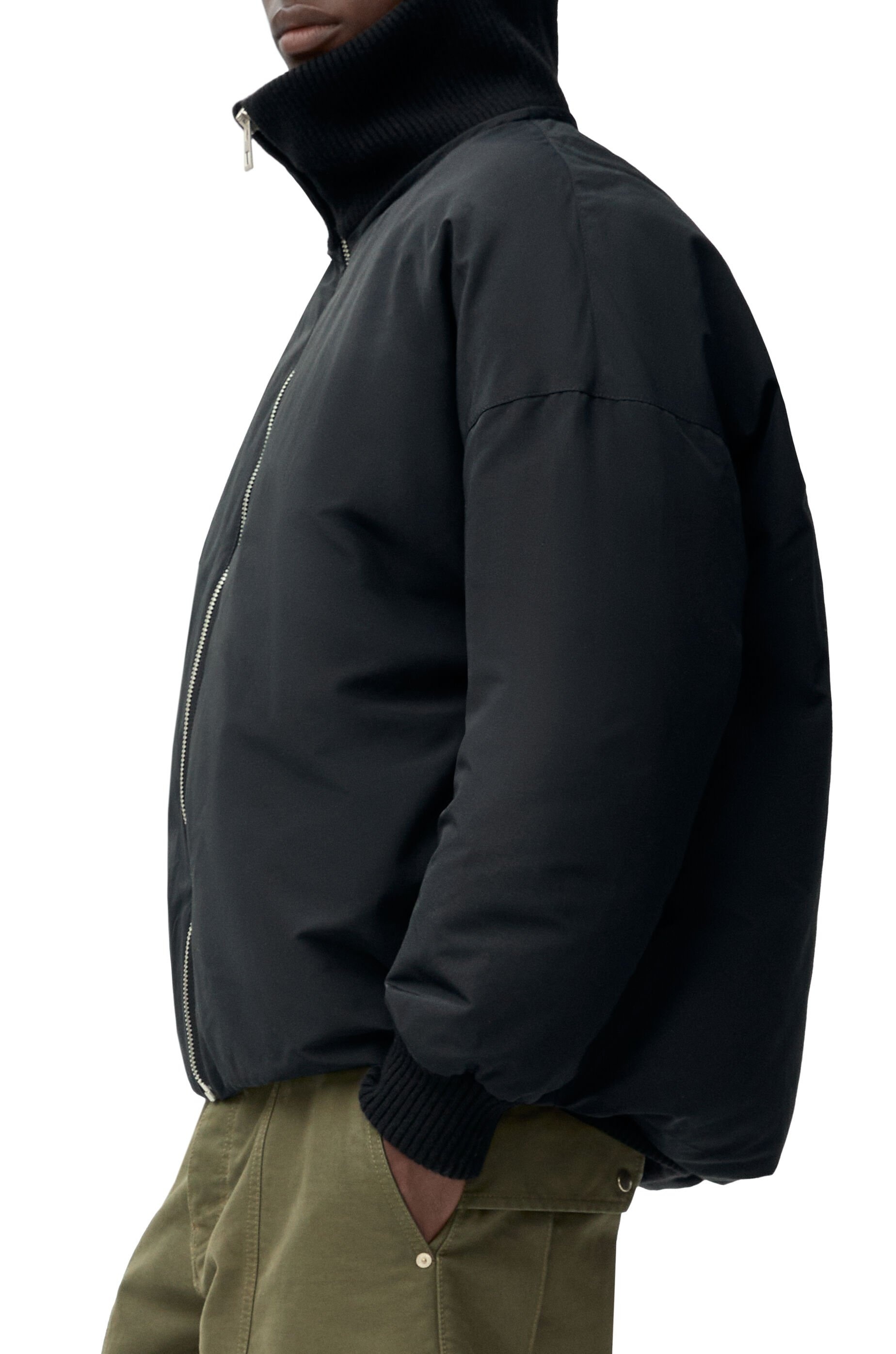 Puffer jacket in technical cotton - 6