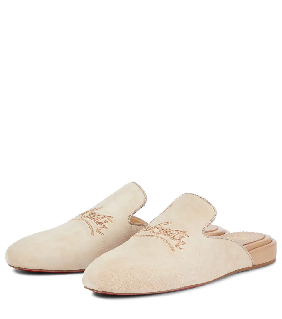 Navy Coolito Donna suede slippers - 5