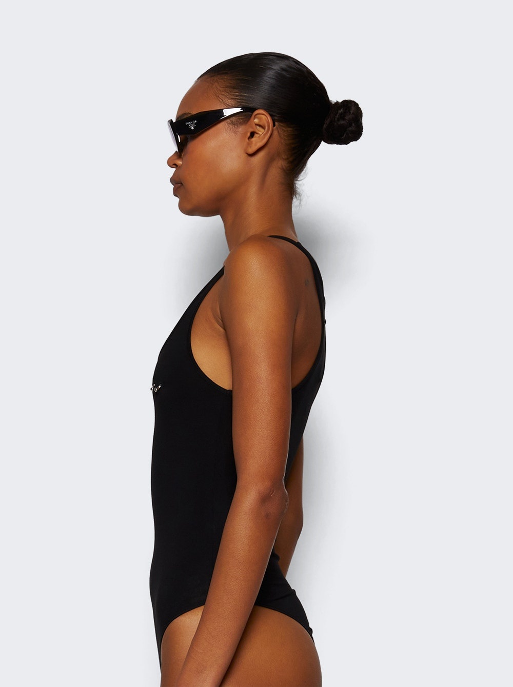 Pierced Bodysuit Black - 3