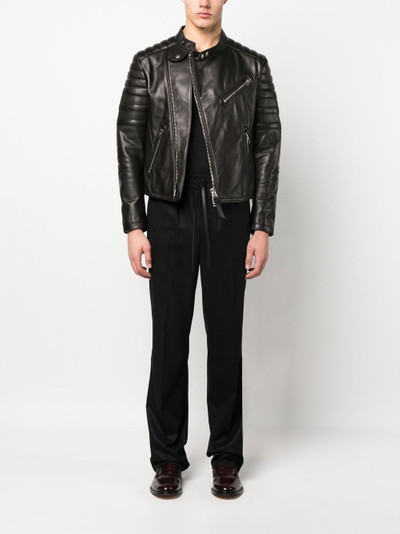 TOM FORD quilted zip-up jacket outlook