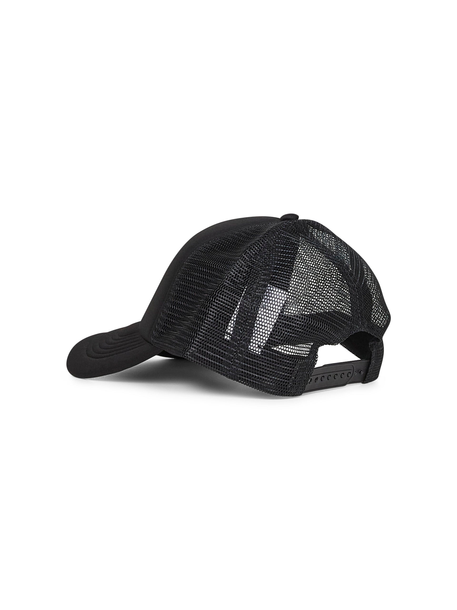 Black Heart Patch Trucker Cap - 3