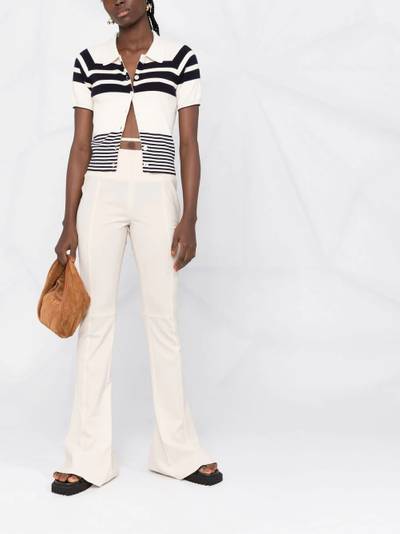 JACQUEMUS wool-blend flared trousers outlook