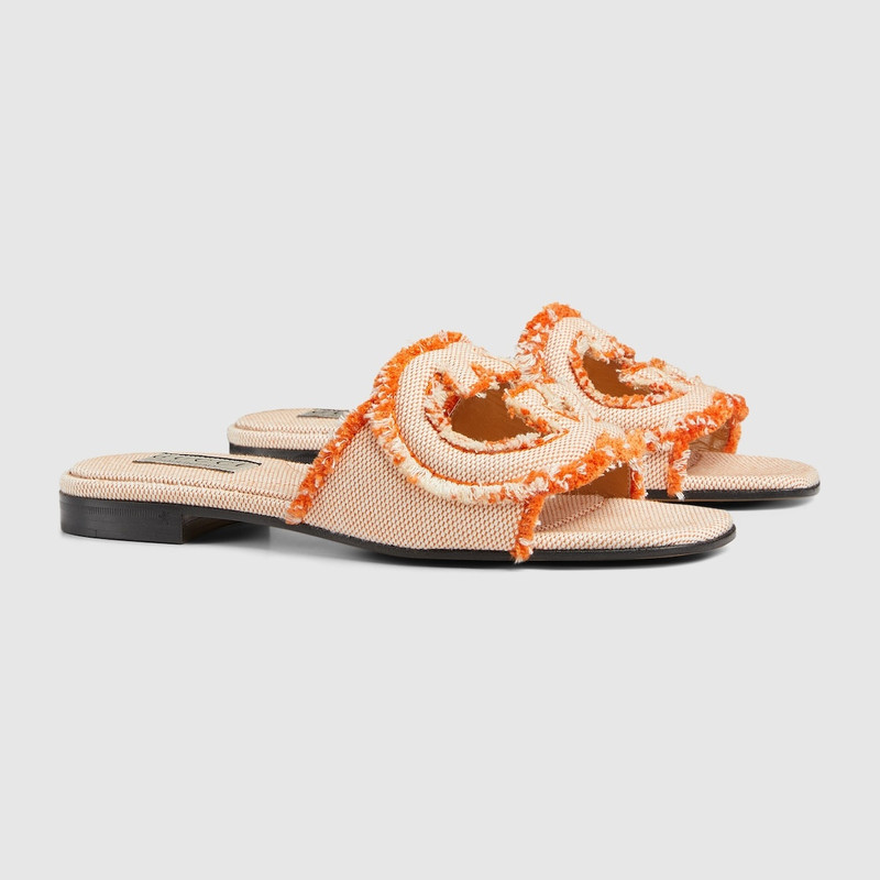 Women's Interlocking G slide sandal 2