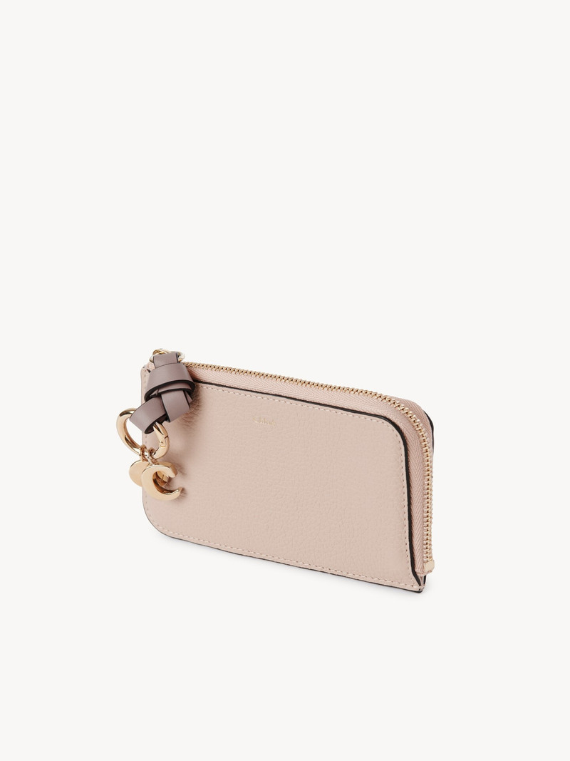 Chloé ALPHABET WALLET IN GRAINED LEATHER outlook