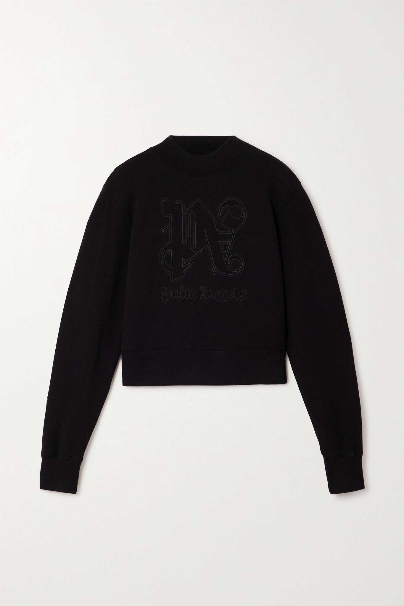 Embroidered cotton-jersey sweatshirt - 1