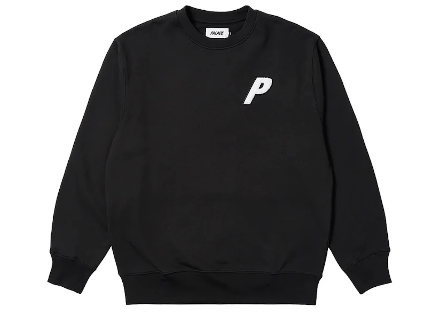 Palace Fleece Tri-Ferg Crew Black - 2