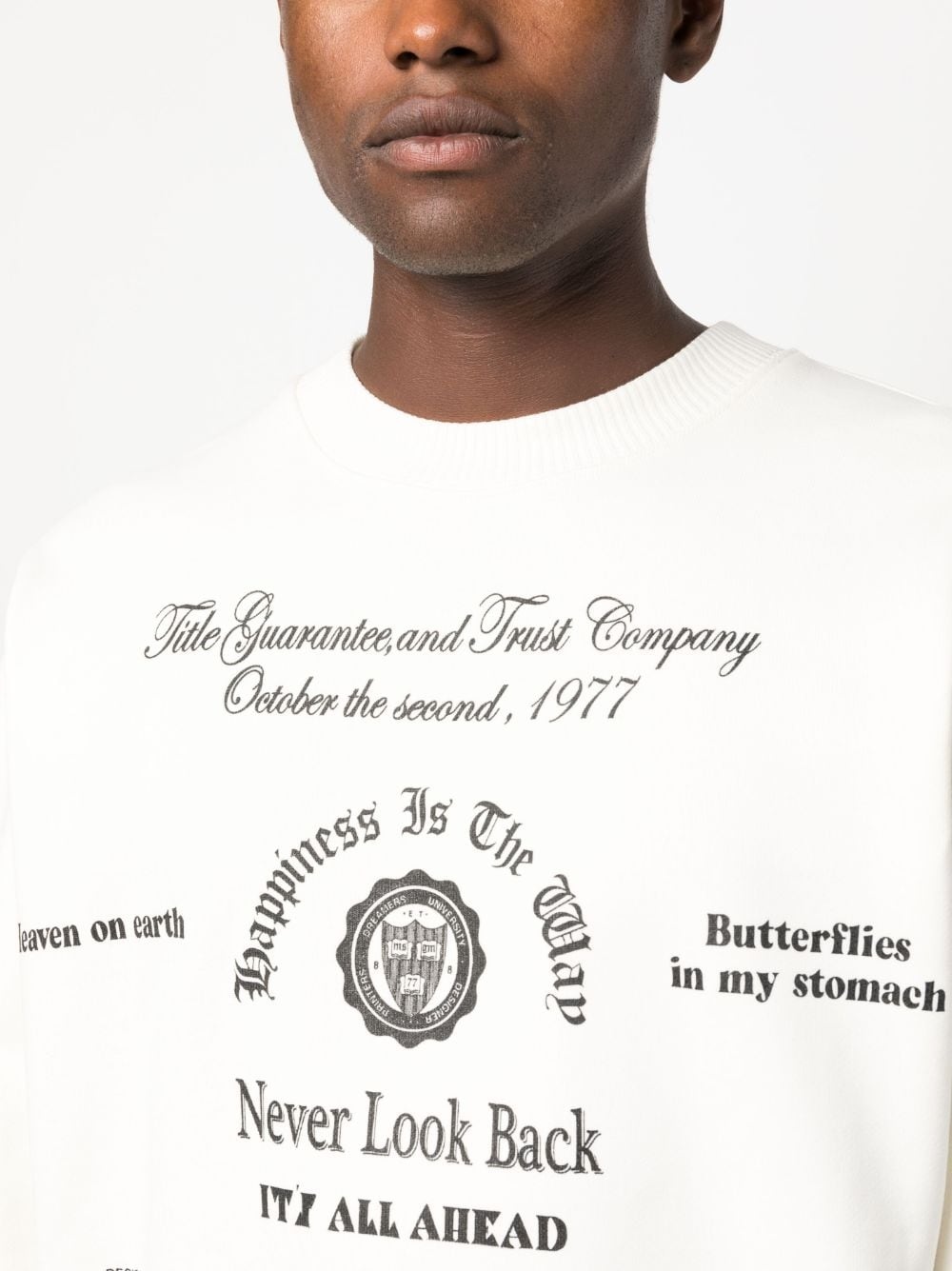 graphic-print cotton sweatshirt - 5