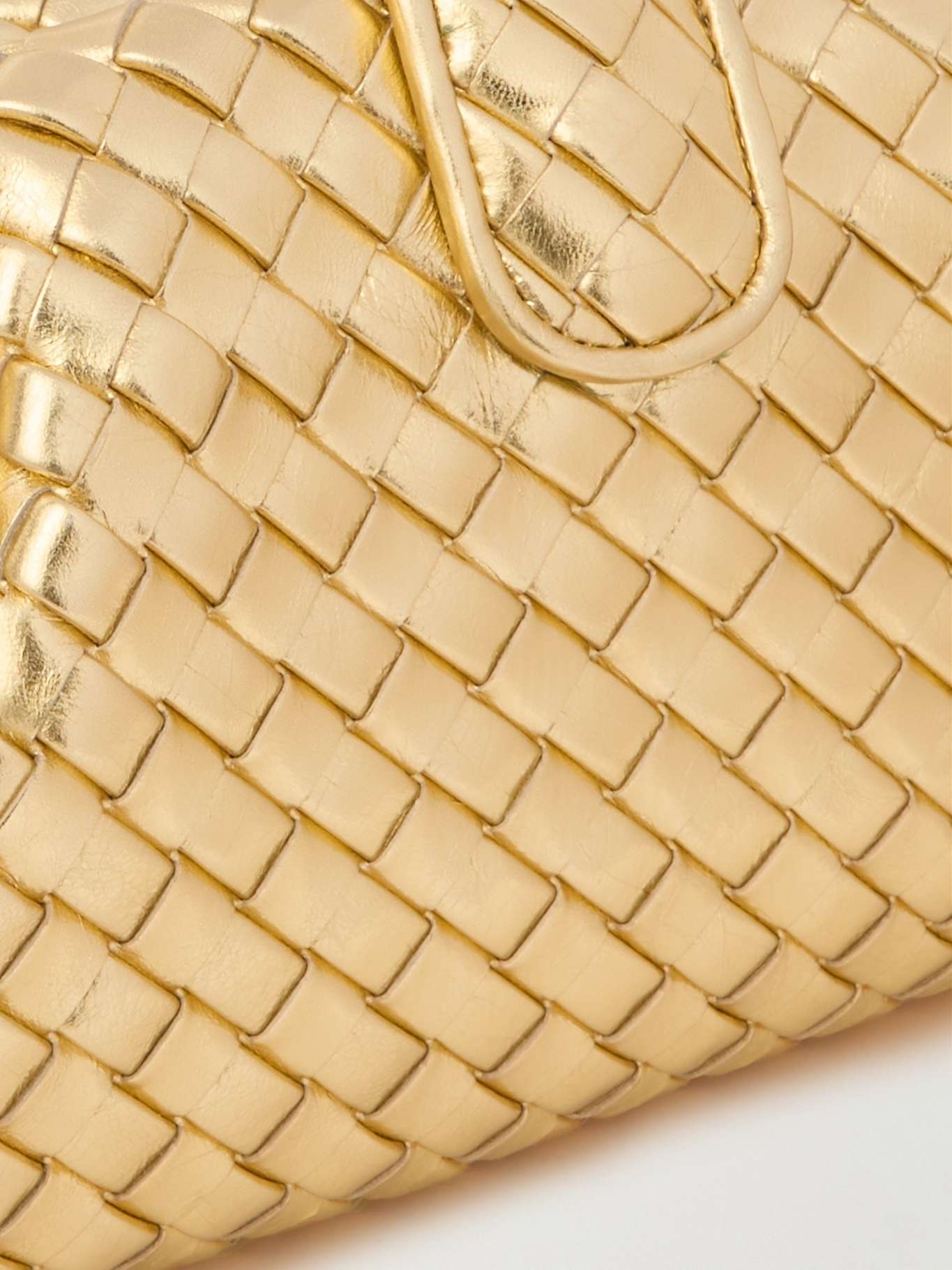Bottega Veneta Small Lauren 1980 intrecciato metallic