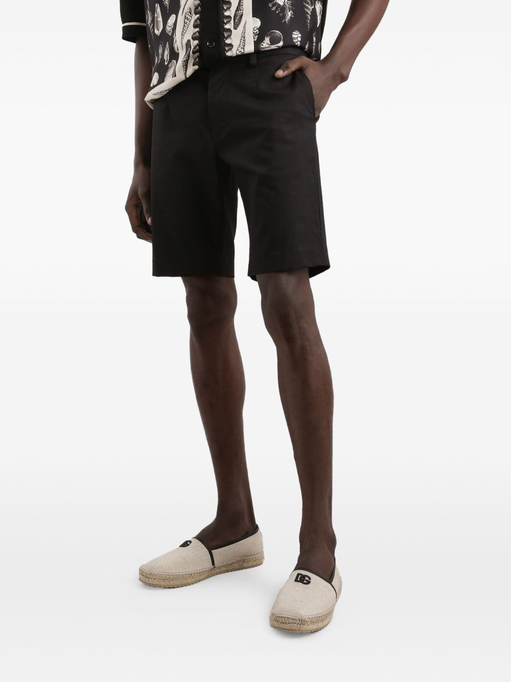 stretch-cotton bermuda shorts - 4