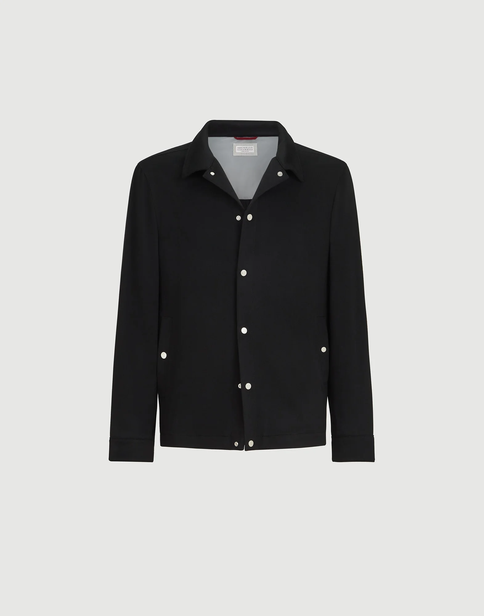 Lightweight cashmere flannel outerwear jacket - 1