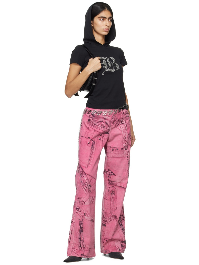 Blumarine Pink Trompe L'œil Jeans outlook