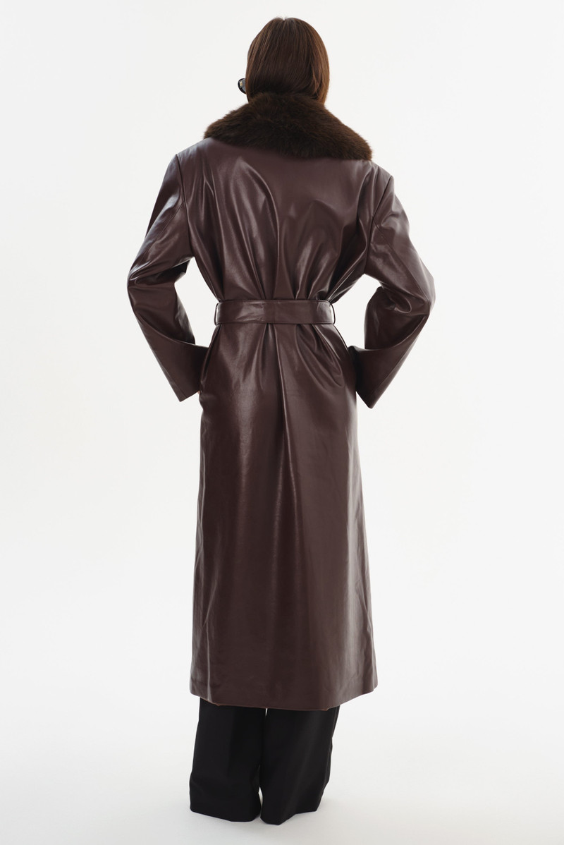 SARITA | Recycled Leather Maxi Coat 12