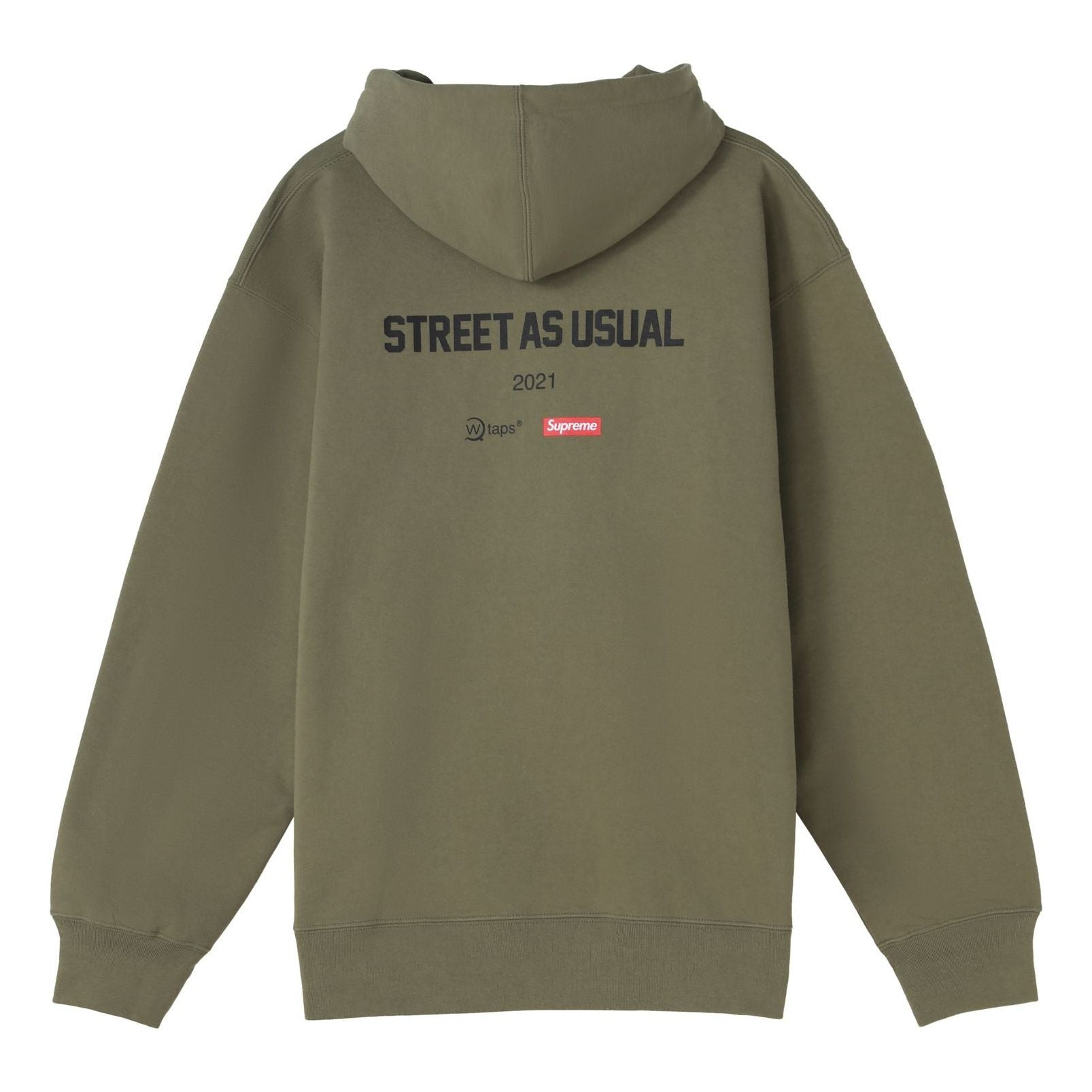 Supreme x WTAPS Sicem! Hooded Sweatshirt 'Olive Green' SUP-FW21-340 - 2