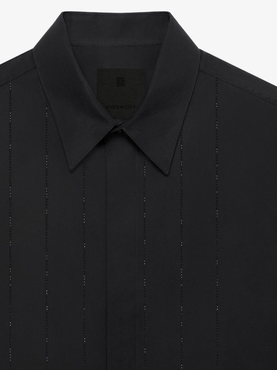 Givenchy SHIRT IN POPLIN WITH EMBROIDERED FRONT PANEL outlook