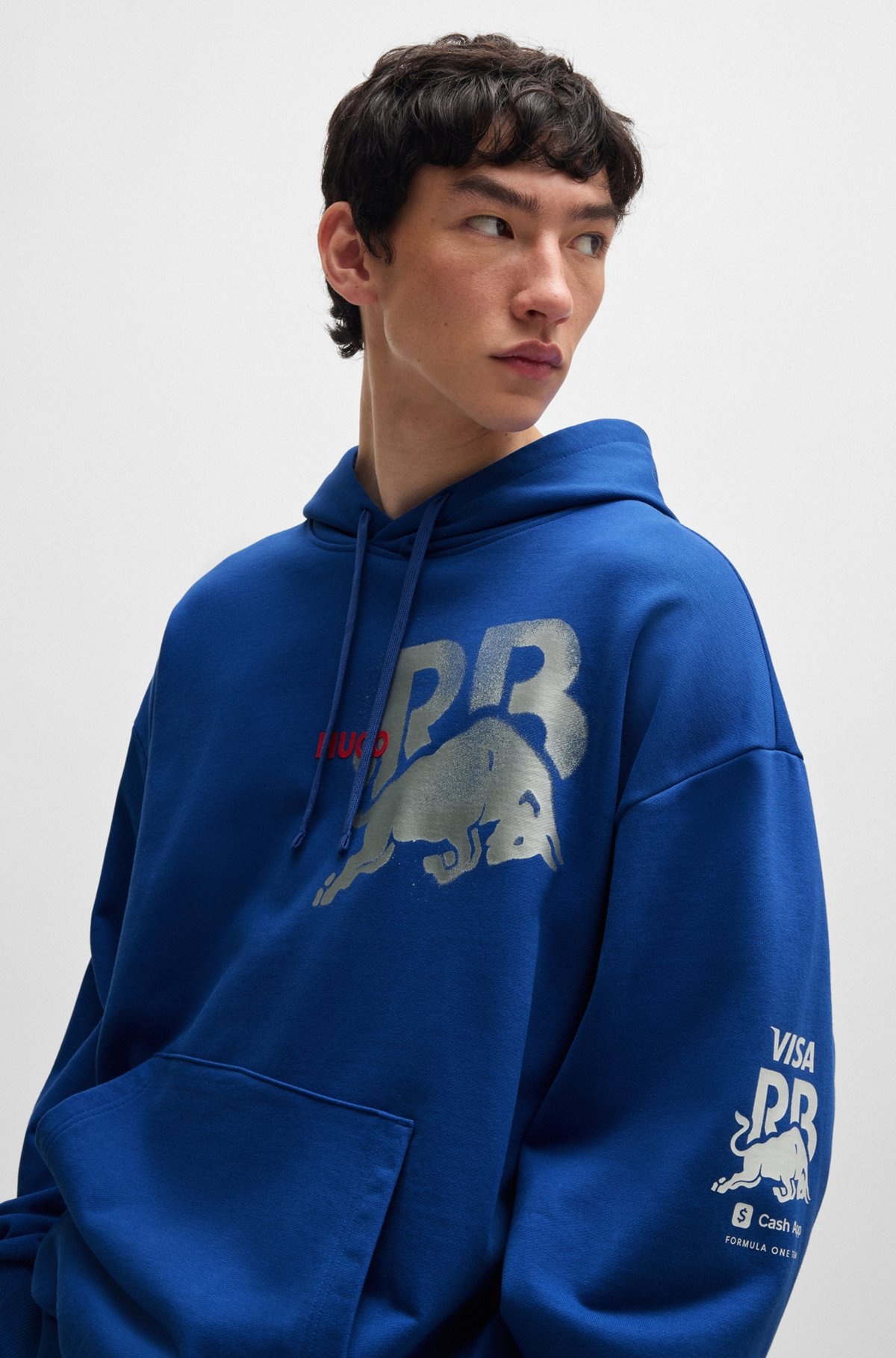 OVERSIZE-FIT COTTON FANWEAR HOODIE WITH SPECIAL BRANDING - 3